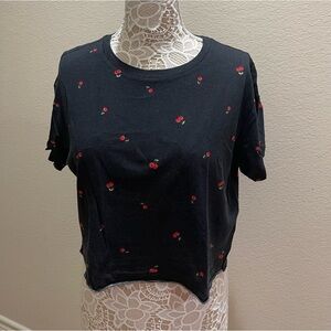 Cherry 🍒 crop short sleeve soft tee